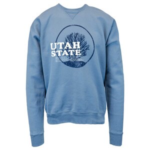 SWEATSHIRT CREW UTAH STATE WITH SCOTSMAN LYRICS COMFORT WASH
